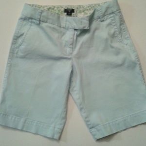 J Crew City Fit Stretch Blue Shorts Size 4