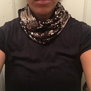 Sequin infinity scarves