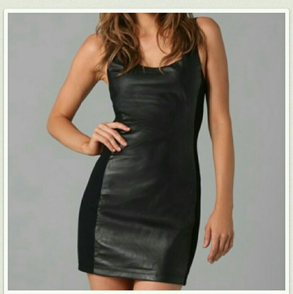 Free people faux leather dress