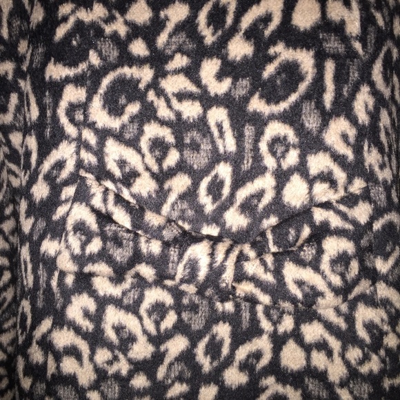 Leopard Print Wool Coat - Picture 4 of 4