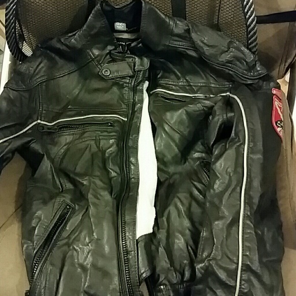 Jacket leather look