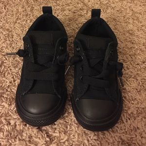 All black toddler Converse