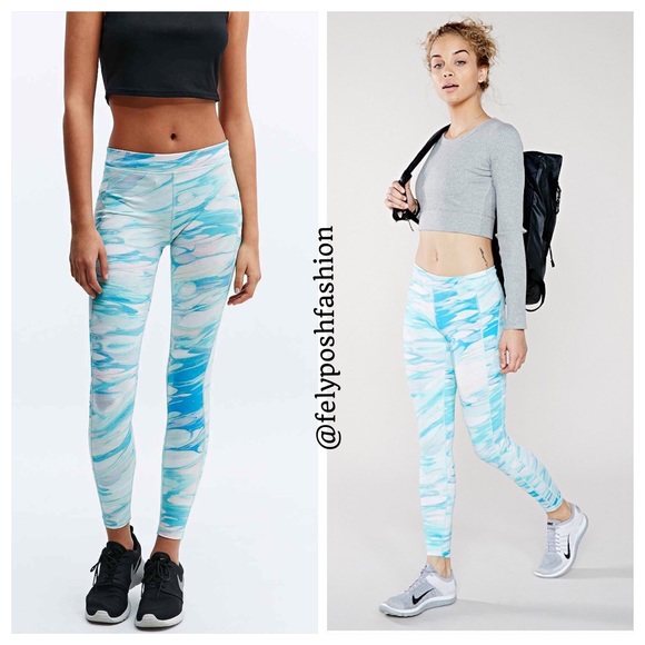 Without Walls Pants - Urban Outfitters Without Walls Blue Marble Legging