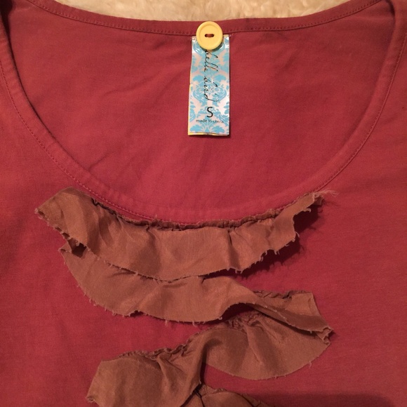 T-Shirt with Ruffles - Picture 2 of 3