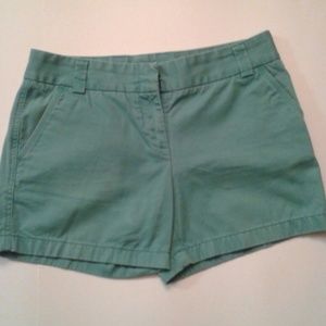 J Crew City Fit Shorts Green Size 6