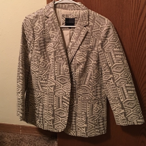 Aztec Print Blazer