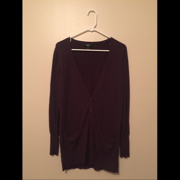 💜Wine Colored Boyfriend Cardigan!❄️