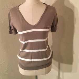 V-neck cotton blouse