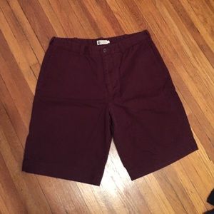 J. Crew Shorts. 11", maroon. Size 35 waist.