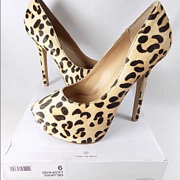 Steve Madden Dejavu Leopard Heels Sz 9