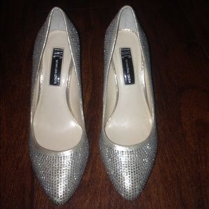 Sparky silver heels