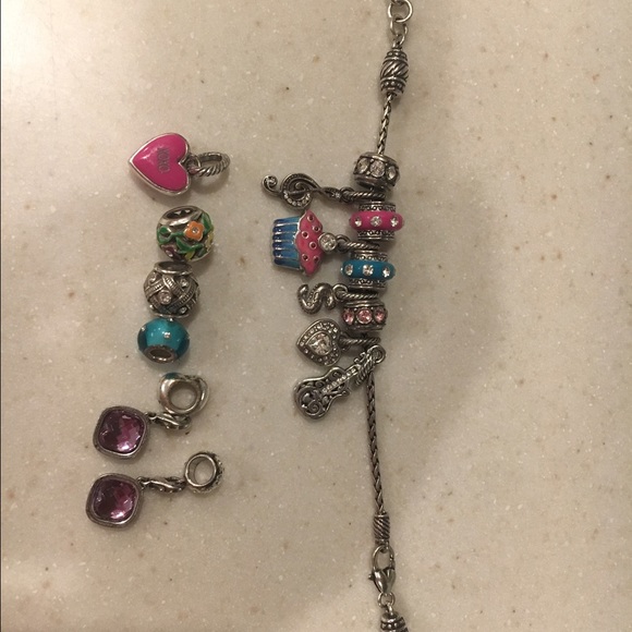 Brighton bracelet and charms