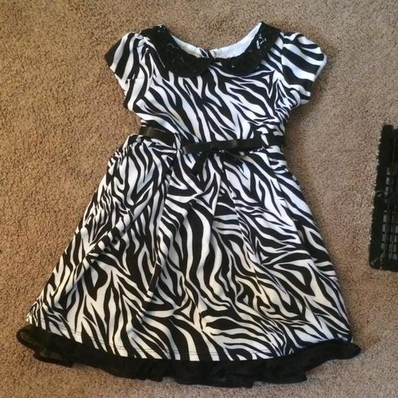 Beautiful zebra dress with belt