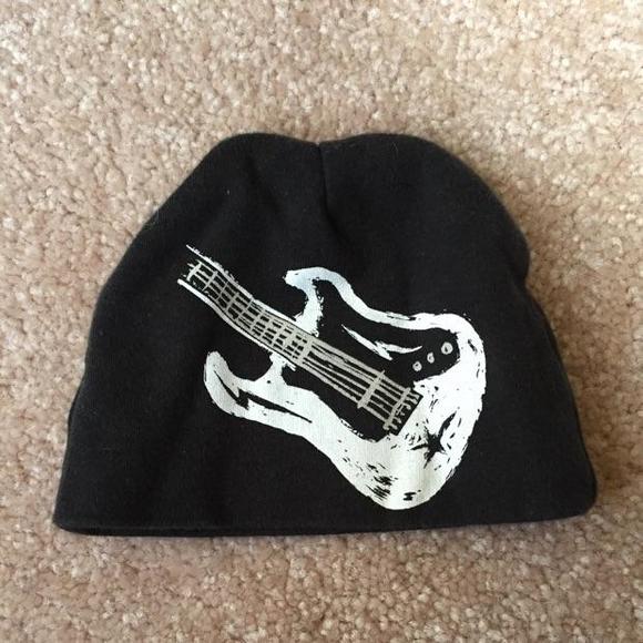 Guitar rockstar hat says 0-6 months but fits 0-3 months best