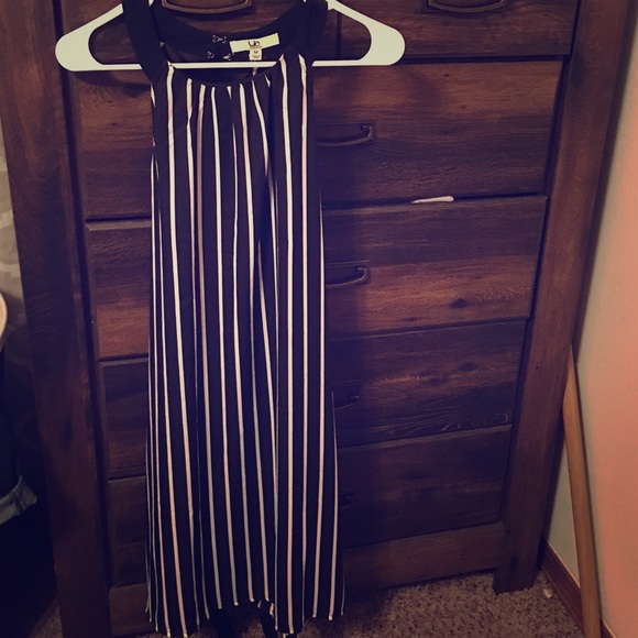Black and white stripped dress