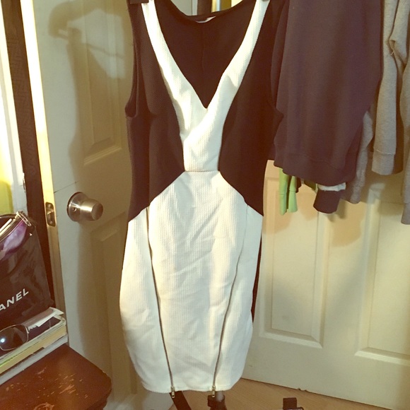 Black and white dress