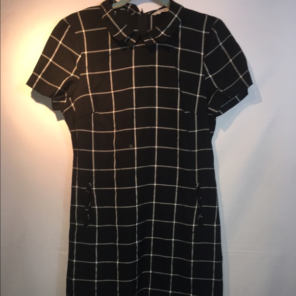 Checkered Collar Dress - Picture 1 of 3