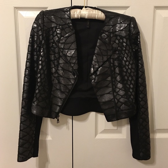 BCBG Jackets & Blazers - BCBG sequin jacket. Worn once! Mint condition