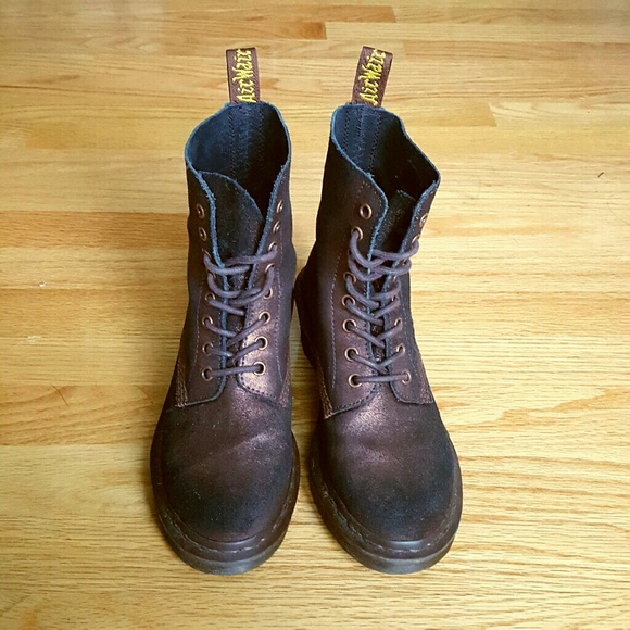 SOLD Bronze Suede Dr. Martens Clemency Boots