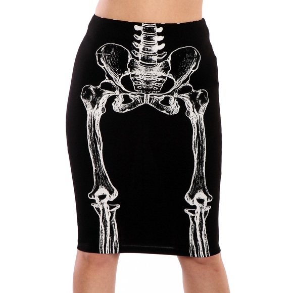 Dresses & Skirts - black skeleton skirt