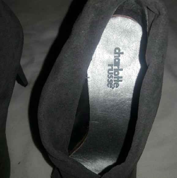 Gray booties by Charlotte Russe - Picture 3 of 4