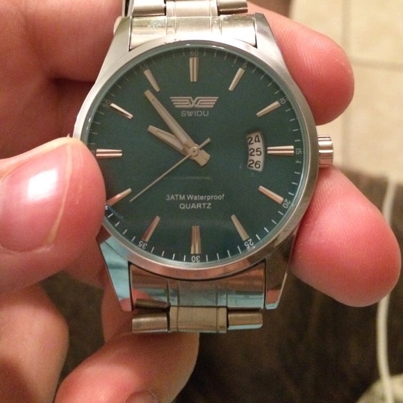 Swidu Quartz Blue Face Watch - Picture 4 of 4