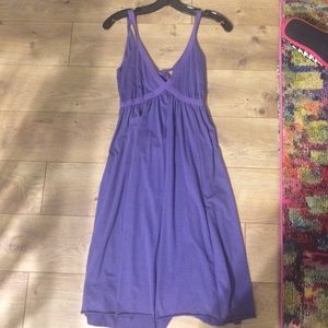 Cute purple open back tie dress, size small