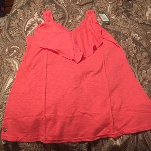 BNWT Lilly Pulitzer Shari Top Sz XS in Hot coral