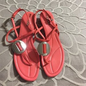 Pink/Coral Prada Sandals
