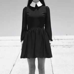 Deandri Nosferatu Collar Dress Wednesday Addams