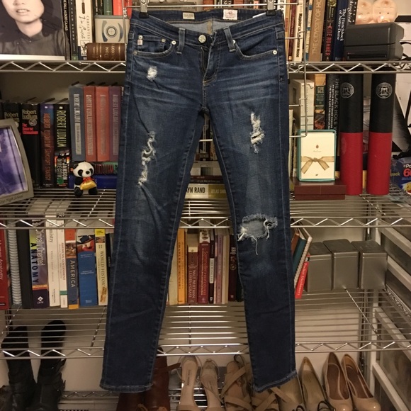 Adriano Goldschmied Stevie Ankle distressed jeans