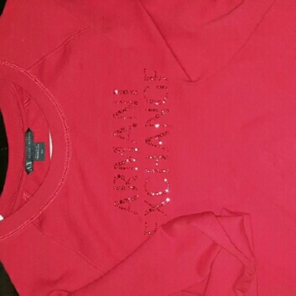 Red sweater Armani Exchange