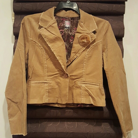 Tan Bohemian Corduroy Jacket!
