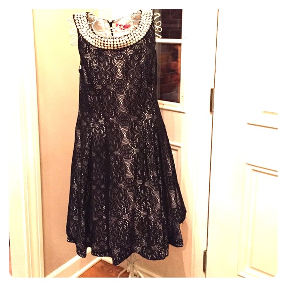 Betsey Johnson black lace dress Size 14