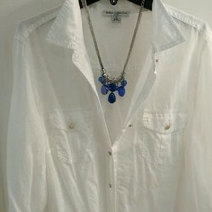 White cotton blouse