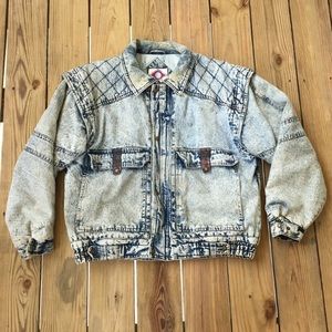Vintage Light Acid Wash Denim Jacket