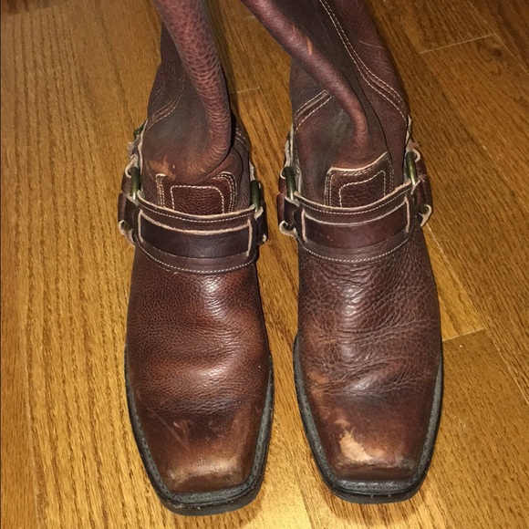 Frye boots. Harness. Chestnut. Size 8.