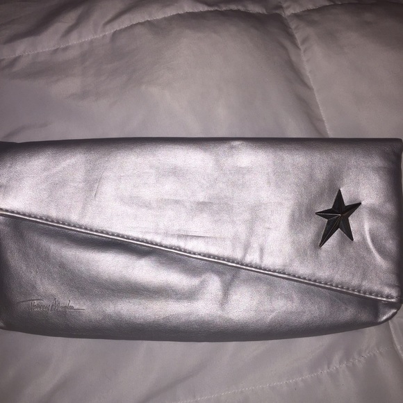 Silver Thierry Mugler Clutch