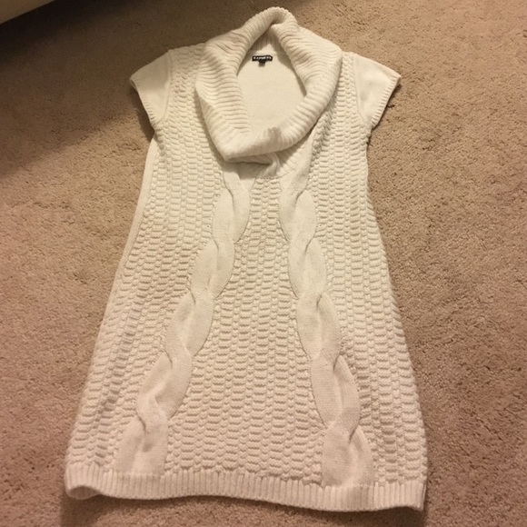 White knit dress