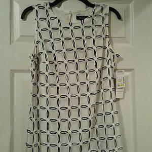 New black and white sleeveless dress, 8