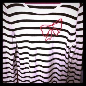 Gap striped sweater with bow