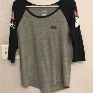 VANS MINNIE MOUSE BASEBALL TEE