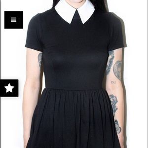Deandri Roselle Collar Dress Wednesday Addams