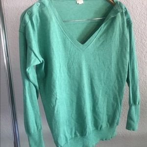 Green J Crew sweater
