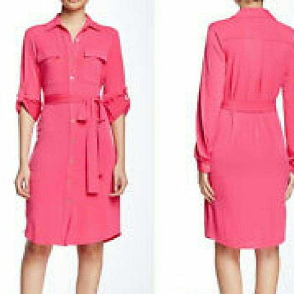Calvin Klein Dresses & Skirts - NWT Calvin Klein Belted Jersey Shirt Dress