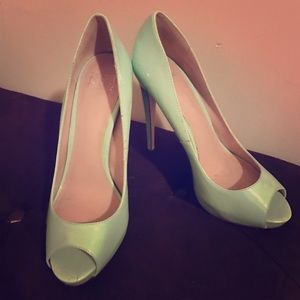 True or Dare by Madonna Jabulania Mint Peep Toe