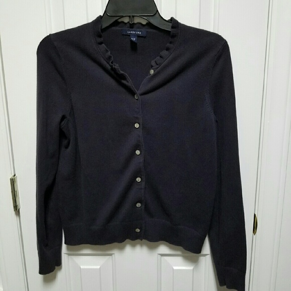 Lands' End navy blue sweater size 6-8