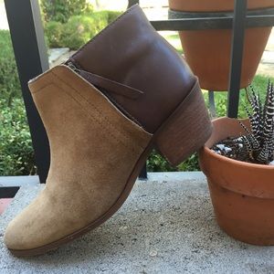 Madewell Charley Ankle Booties Leather and Suede