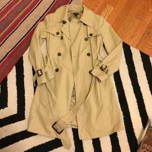 JCrew factory tan trench