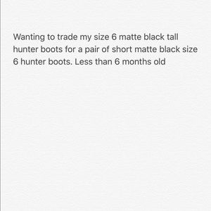Hunter boot trade
